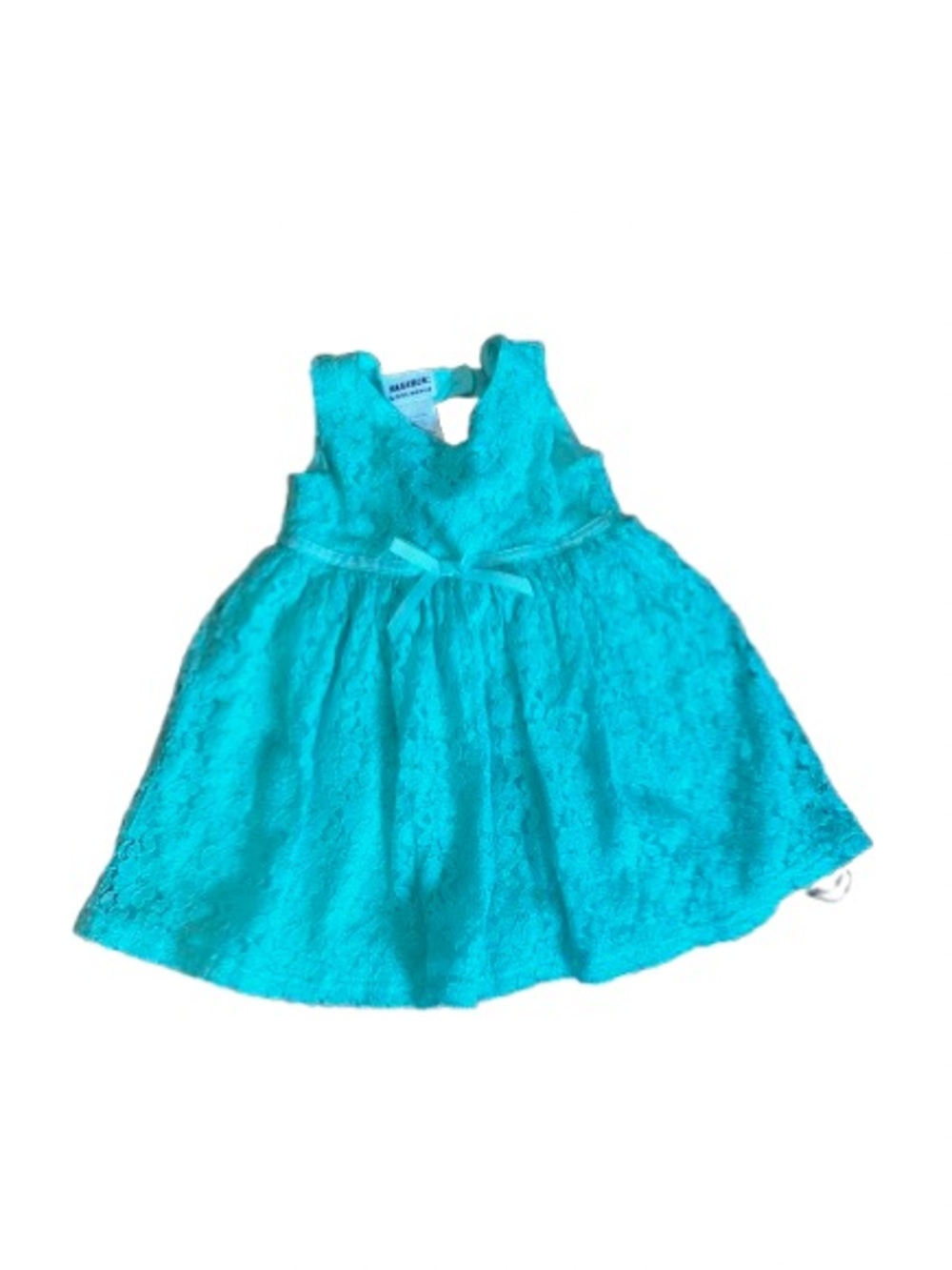 Blueberi Boulevard Aqua Lace Dress with Bow Detail